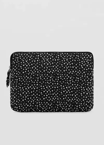 Mango Housse Pour Ordinateur Portable Imprimée À Motifs De Taches In Noir