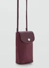 Mango Housse Téléphone Portable Combinée Bordeaux - Femme - Taille Unique -  In Burgundy