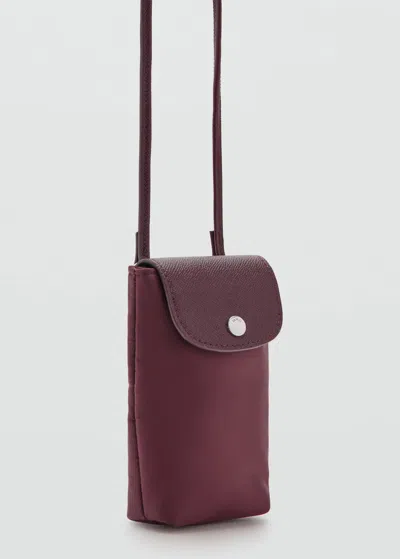 Mango Housse Téléphone Portable Combinée Bordeaux - Femme - Taille Unique -  In Burgundy