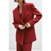 Mango Iguana One Button Blazer In Pink