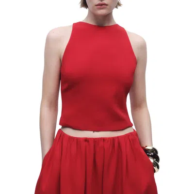 MANGO MANGO IKURA BOW CUTOUT SLEEVELESS TOP