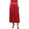 Mango Ikura Maxi Skirt In Bright Red