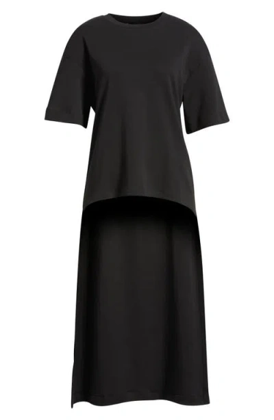 Mango Iris T-shirt Midi Dress In Black