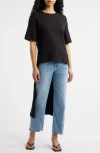 Mango Iris T-shirt Midi Dress In Black