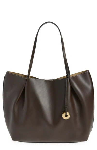 Mango Isabel Faux Leather Tote In Brown