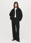 Mango Jacket Black In Black