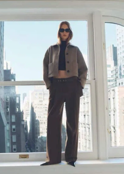 Mango Jacket Brown