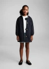Mango Jacket Dark Navy In Bleu Marine Foncé
