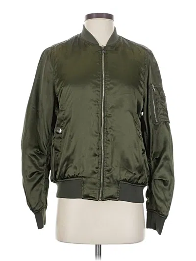 Pre-owned Mango Jacket In Green