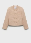 Mango Jacket Medium Brown In Medium Brown