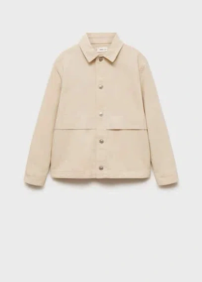 Mango Kids' Jacket Sand