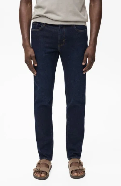 Mango Jan Slim Fit Jeans In Blue