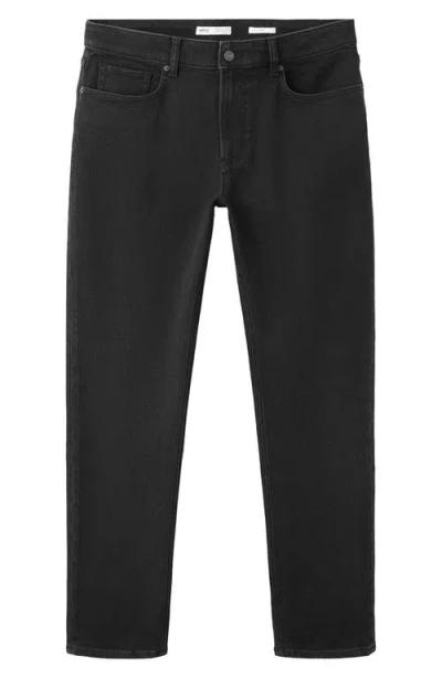 Mango Jan Slim Fit Jeans In Black
