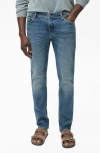 Mango Jan Slim Fit Jeans In Blue