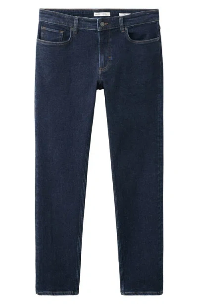 Mango Jan Slim Fit Jeans In Blue