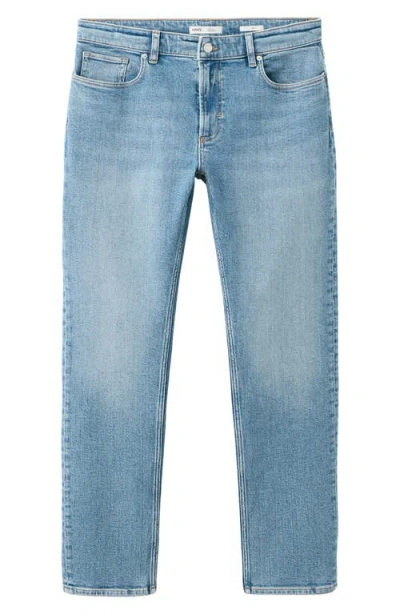 Mango Jan Slim Fit Jeans In Blue