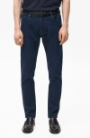 Mango Jan Slim Fit Jeans In Deep Dark Blue