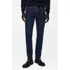 Mango Jan Slim Tapered Leg Jeans In Open Blue