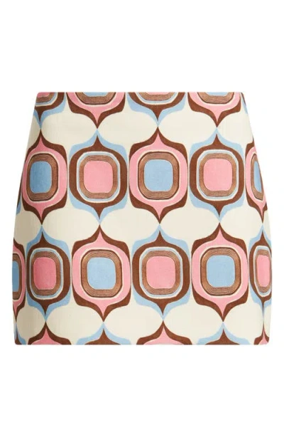 Mango Jane Print Miniskirt In Multi