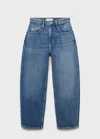 Mango High-rise Balloon Jeans In Blue