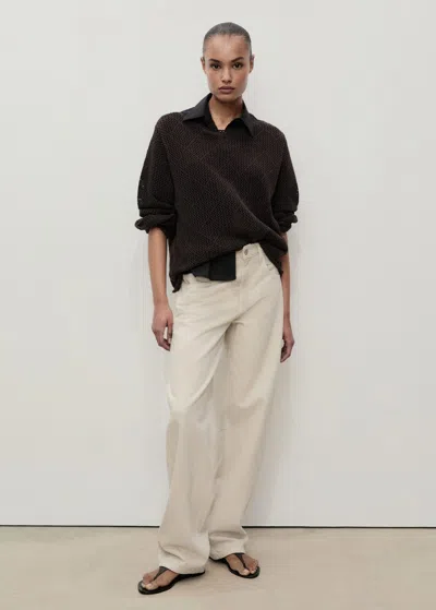 MANGO HIGH-RISE BALLOON JEANS SAND