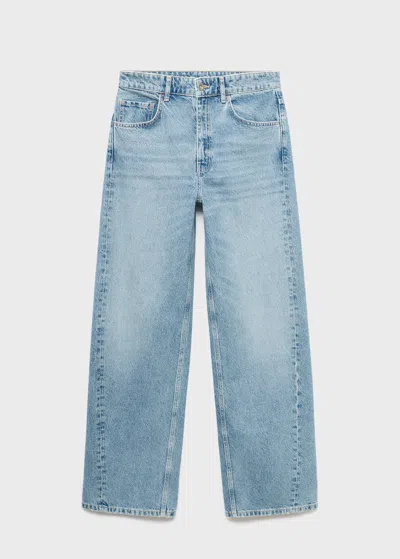 Mango Jean Balloon Taille Normale Bleu Moyen - Femme - 46 -  In Blue