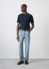 Mango Jean Bob Regular-fit In Bleu Clair