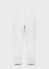 Mango Jeans White In White