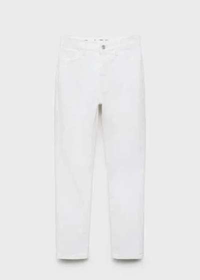 Mango Jeans White