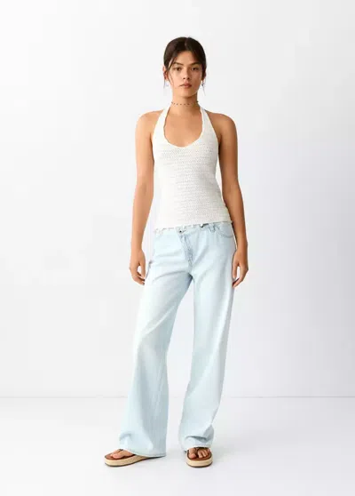 Mango Jean Droit Croisé