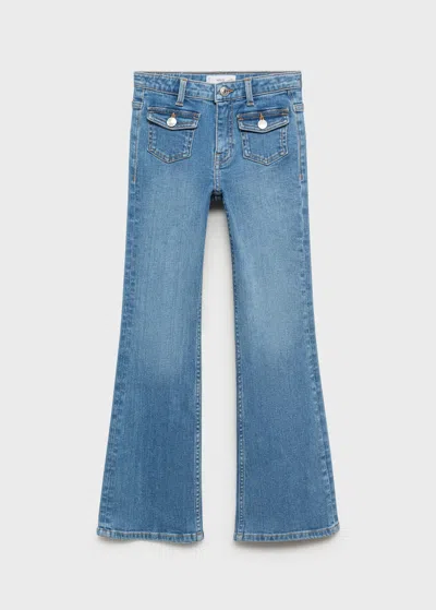 Mango Jean Flare Poches Bleu Moyen - Enfants - 13-14 Ans -  Kids In Blue