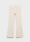 Mango Jean Flare Poches Écru - Enfants - 13-14 Ans -  Kids In Neutral