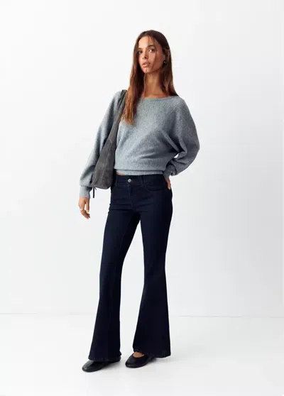 Mango Jean Flare Rinse Wash In Blue
