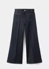 Mango Cami Patch Pocket Jeans In Blue