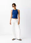 Mango Jean Low Waist Naud In White