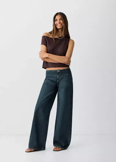 Mango Jean Low Waist Wide Leg
