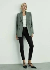 Mango Jean Newisa Skinny Taille Normale Black Denim - Femme - 48 -  In Black Denim