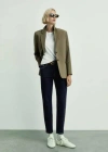 Mango Jean Newmom Confort Taille Haute Bleu - Femme - 40 -  In Bleu