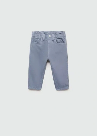 Mango Kids' Jean Paperbag In Blue