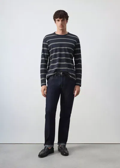 Mango Jean Regular Fit 100 % Coton In Bleu