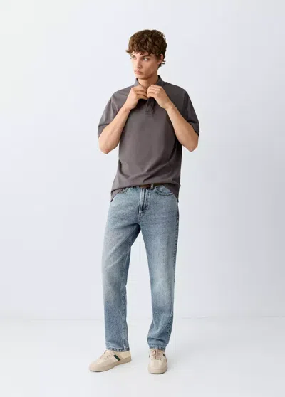 Mango Jean Regular-fit In Bleu Moyen