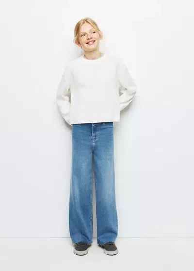 Mango Kids' Jean Seamless Droit In Bleu Moyen