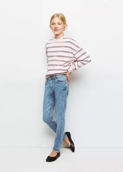 Mango Kids' Jean Skinny Avec Clous In Bleu Moyen