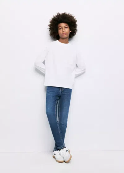 Mango Kids' Jean Skinny-fit In Blue