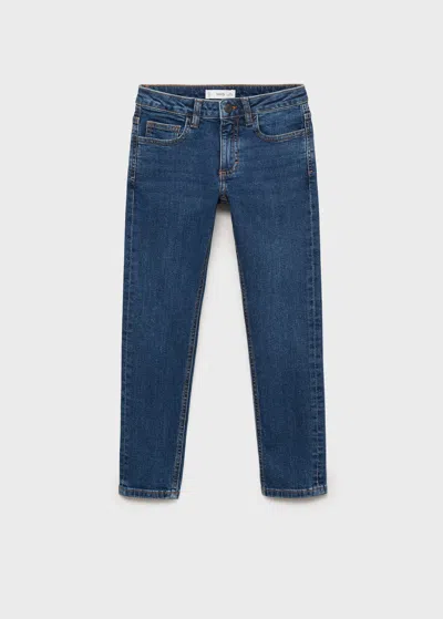 Mango Jean Slim-fit Bleu Foncé - Enfants - 12 -  Kids In Blue