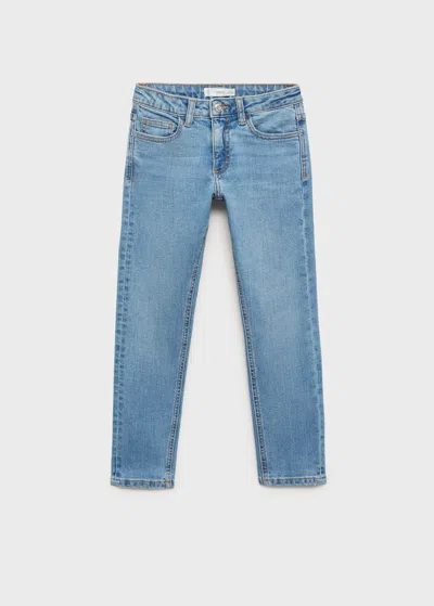 Mango Jean Slim-fit Bleu Moyen - Enfants - 11 -  Kids In Blue