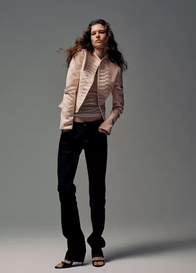 Mango Jean Slim Taille Classique In Blue