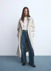 Mango Catherin Culotte High-rise Jeans In Blue