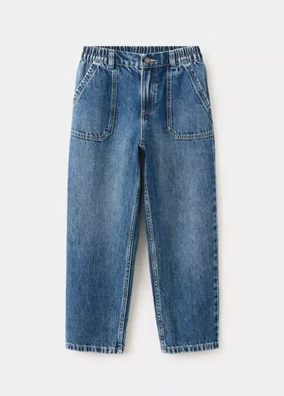 Mango Kids' Jean Wide Leg In Blue