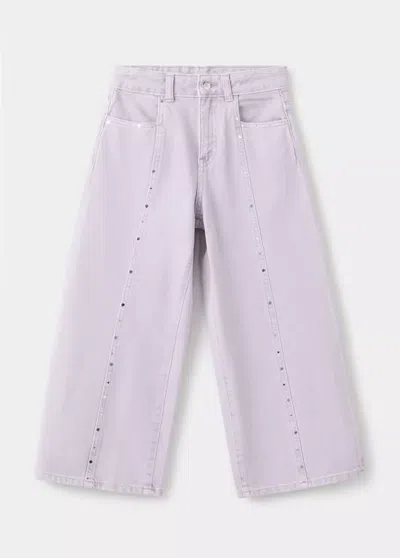 Mango Kids' Jean Wide Leg Détaille Clous